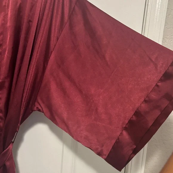 Victoria's Secret Burgundy Satin Robe - Picture 5 of 5